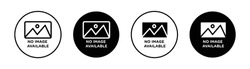 Image Not Available Vector Line Icon Illustration.