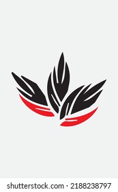 IMAGE NUMBER 3. BLACK RED COLOR. VECTOR TEMPLATES