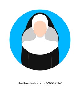 image of a nun in the form of icons