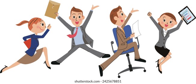 Image of office worker busy with work