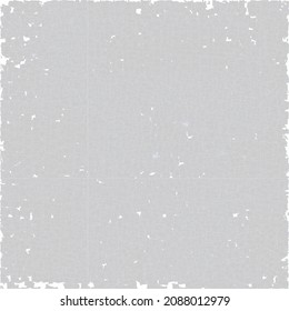 The image of an old paper with the fine texture of linen cloth. A flat surface with wear marks. Distressed gray background.