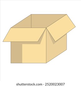 image of open brown box