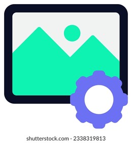 Image Optimization Icon can be used for web, mobile app, infographic, etc