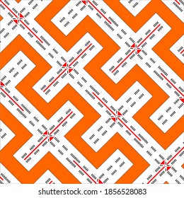 image of orange line with abstract shape