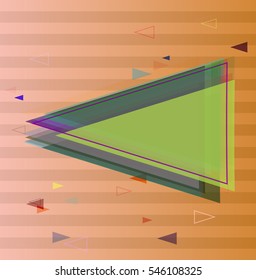 image with original elegance, dissimilar adornment among triangle