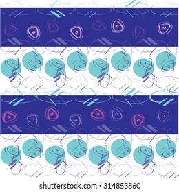 The image of ovals and strips, on a white background