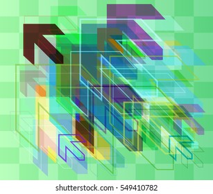 image over class invitation, dynamic navigation vector background with graph
