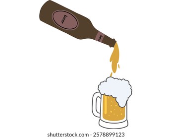 An image of an overflowing beer mug