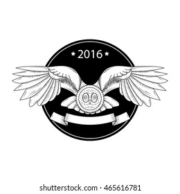 with the image of an owl logo