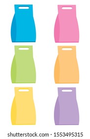 image of packages isolated on a white background