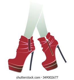 the image of a pair of shoes with high heels