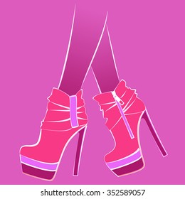 the image of a pair of shoes with high heels