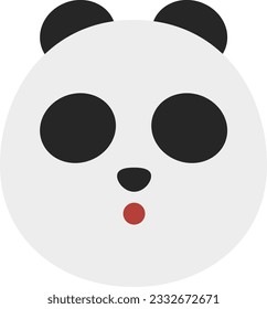 The image of panda face 