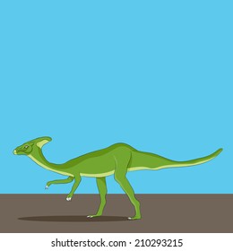 An image of a Parasaurolophus dinosaur.