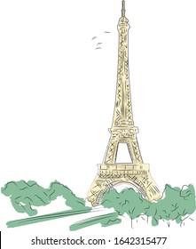 An image of a Paris Eiffel Tower Icon.