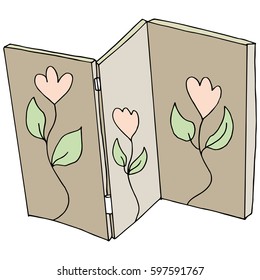 An image of a partition room divider.