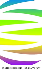 Image of a pattern in which colors are arranged in stripes. Used for designing graphics and decorating various packaging boxes.