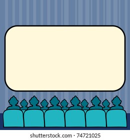An image of a people in a movie theater.