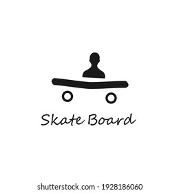 image of person icon on skateboard