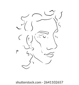 the image of a person in profile