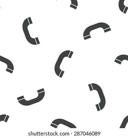 Image of phone receiver, repeated on white background