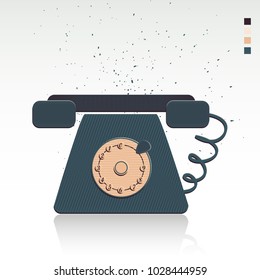 image of phone. retro style