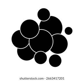 Conjunto de modelos de layout de colagem de foto de imagem. Preto mosaico placa de humor. Ideia do álbum de fotos para banner, cartaz, maquete, folheto, brochura, design de parede de memória. Vetor