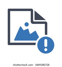 Image Photo Error Missing Icon (vector Illustration)