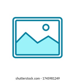 image - photo icon vector design template