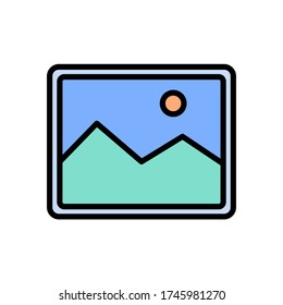 image - photo icon vector design template