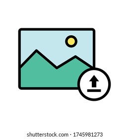 imagen - plantilla de diseño vectorial de icono de foto