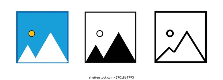 Bild Foto-Symbol Vektor Logo Vorlage Illustration EPS 10