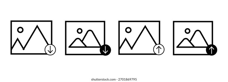Bild Foto-Symbol Vektor Logo Vorlage Illustration EPS 10