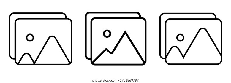 Bild Foto-Symbol Vektor Logo Vorlage Illustration EPS 10