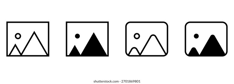 Bild Foto-Symbol Vektor Logo Vorlage Illustration EPS 10