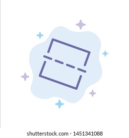 Image, Photo, Straighten Blue Icon on Abstract Cloud Background