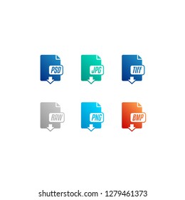 Image & Photography File Format Icon Set