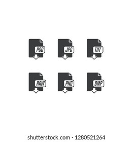 Image & Photography File Format Icon Set