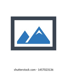 Image, photography icon. vector graphics