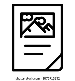 Image Picture Document File Flat Icon Isolated On White Background