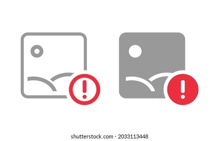 Image picture error. No photo available. Illustration vector