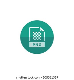 Image picture file format icon in flat color circle style. Computer image file