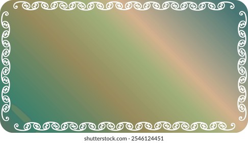 Image of a picture frame on a beautiful gradient background