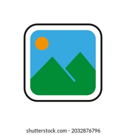 image, picture, gallery, photo icon vector
