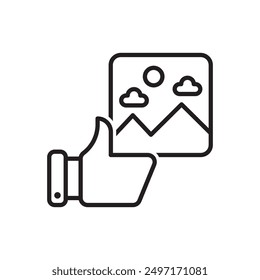 Image And Picture Like Icon - Thumbs Up Icon