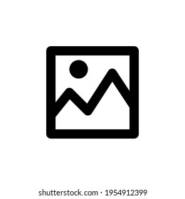 Imagen de imagen, icono vectorial de interfaz web o móvil simple. Aislado sobre fondo blanco. Símbolo de flecha para el diseño del sitio web, logotipo, aplicación, interfaz de usuario.