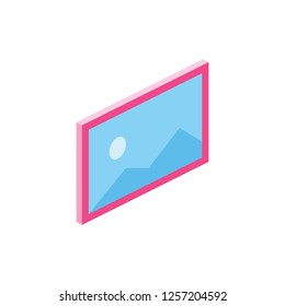 Image Picture Vector 3d Isometric icon illustration