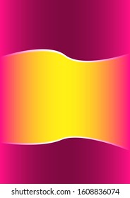 The image is pink and has a yellow center.