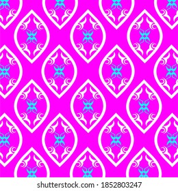 image of pink tribe repeated pattern 