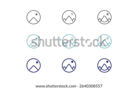 Image Placeholder Gallery Icon Design.